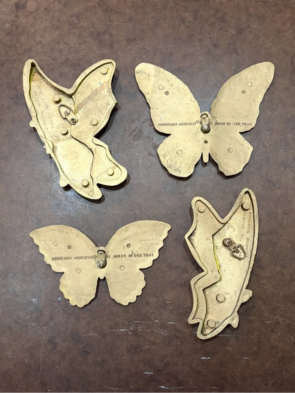 Vintage- 🦋 Butterfly Decor- ‘73 Homco & Universal Statuary Corp. of Chicago, IL